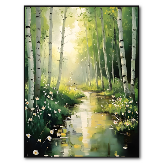 Sunlit Birch Creek